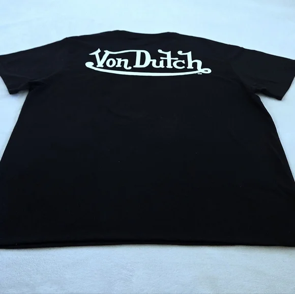 Von Dutch Black🖤 Graphic Tee👕 with White Logo - NWT - Picture 14 of 14